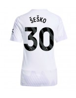 Ženske Nogometnih dresov Manchester United Benjamin Sesko #30 Gostujoči 2025-26 Kratki rokavi